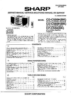 Сервисная инструкция Sharp CD-C550H CD-C560H CP-C550 ― Manual-Shop.ru