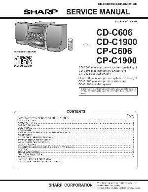 Сервисная инструкция Sharp CD-C606, CD-C1900 ― Manual-Shop.ru