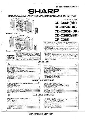 Сервисная инструкция Sharp CD-C65, CD-C265, CP-C265 ― Manual-Shop.ru