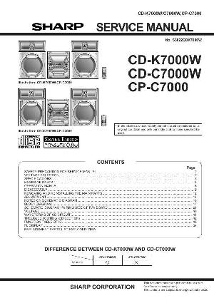 Service manual Sharp CD-C7000W, CD-K7000W ― Manual-Shop.ru