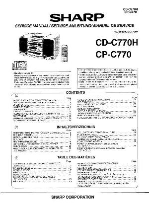 Сервисная инструкция Sharp CD-C770H, CP-C770 ― Manual-Shop.ru
