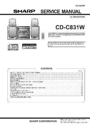Сервисная инструкция Sharp CD-C831W ― Manual-Shop.ru