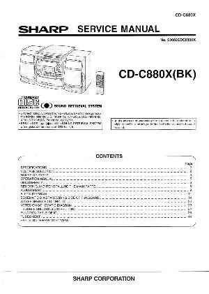 Service manual Sharp CD-C880X ― Manual-Shop.ru
