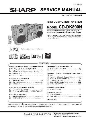 Сервисная инструкция SHARP CD-DK890N ― Manual-Shop.ru