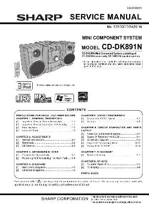 Сервисная инструкция SHARP CD-DK891N ― Manual-Shop.ru