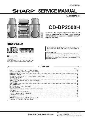 Сервисная инструкция Sharp CD-DP2500H ― Manual-Shop.ru