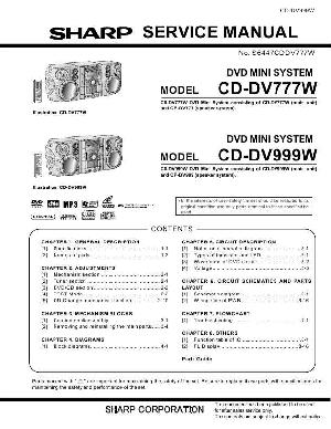 Service manual SHARP CD-DV777W, CD-DV999W ― Manual-Shop.ru