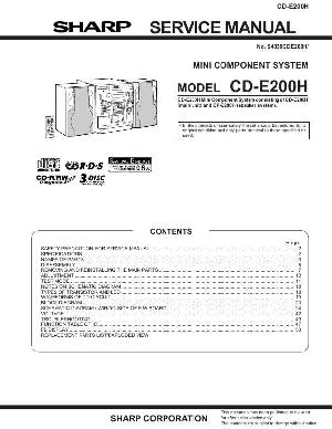 Service manual SHARP CD-E200H ― Manual-Shop.ru
