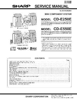Service manual SHARP CD-E250E, CD-E550E ― Manual-Shop.ru