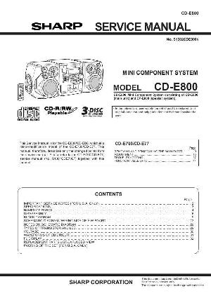 Сервисная инструкция SHARP CD-E800 ― Manual-Shop.ru
