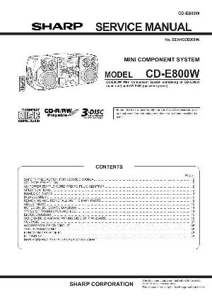 Сервисная инструкция Sharp CD-E800W ― Manual-Shop.ru
