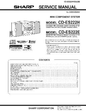 Сервисная инструкция Sharp CD-ES222E, CD-ES222H ― Manual-Shop.ru
