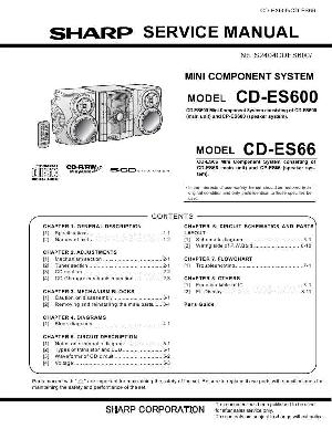 Сервисная инструкция Sharp CD-ES66, CD-ES600 ― Manual-Shop.ru