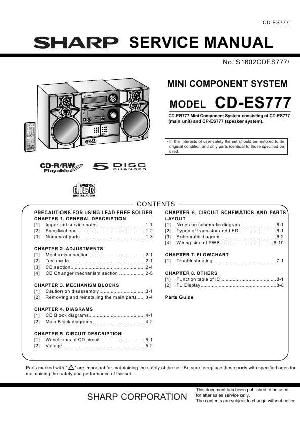 Сервисная инструкция Sharp CD-ES777 ― Manual-Shop.ru
