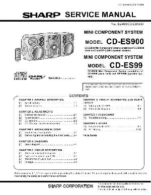 Сервисная инструкция Sharp CD-ES99, CD-ES900 ― Manual-Shop.ru