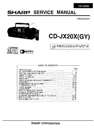Сервисная инструкция Sharp CD-JX20X ― Manual-Shop.ru
