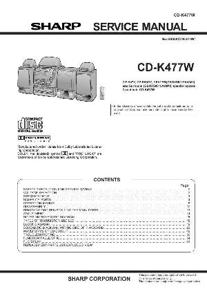 Сервисная инструкция Sharp CD-K477W ― Manual-Shop.ru