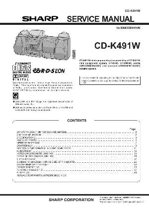 Сервисная инструкция Sharp CD-K491W ― Manual-Shop.ru