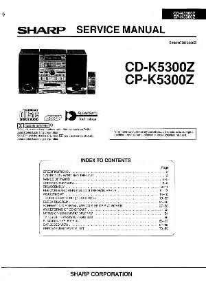 Сервисная инструкция Sharp CD-K5300Z, CP-K5300Z ― Manual-Shop.ru