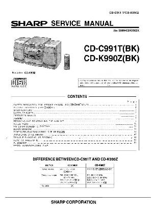 Service manual Sharp CD-K990Z, CD-C991T ― Manual-Shop.ru