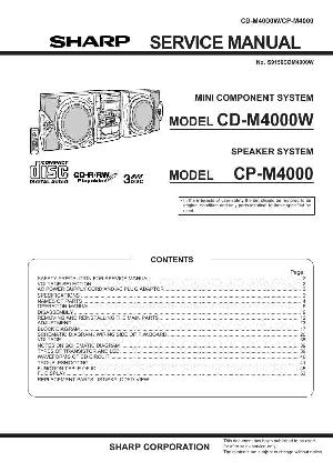 Сервисная инструкция Sharp CD-M4000W ― Manual-Shop.ru