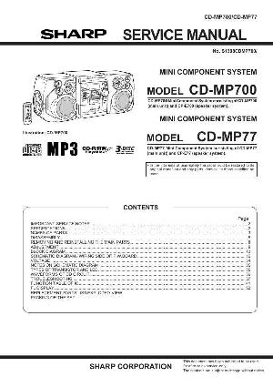 Сервисная инструкция SHARP CD-MP700, CD-MP77 ― Manual-Shop.ru
