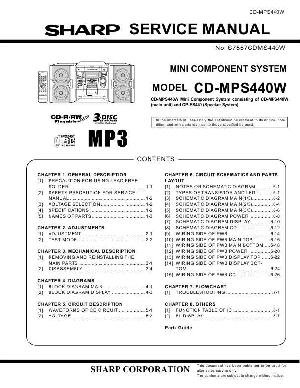 Сервисная инструкция Sharp CD-MPS440W ― Manual-Shop.ru