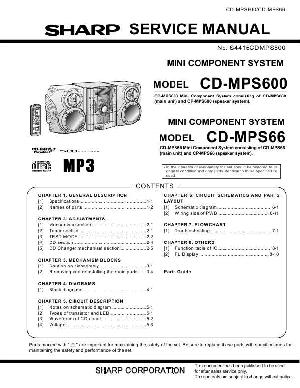 Сервисная инструкция SHARP CD-MPS600, CD-MPS66 ― Manual-Shop.ru