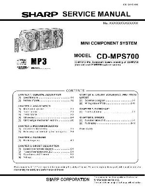 Сервисная инструкция SHARP CD-MPS700 ― Manual-Shop.ru