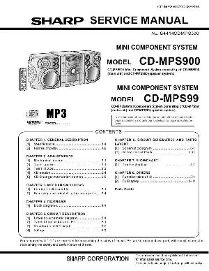 Сервисная инструкция SHARP CD-MPS900, CD-MPS99 ― Manual-Shop.ru