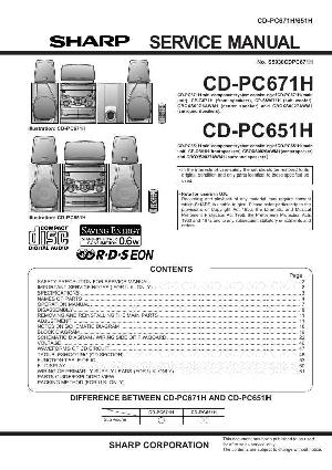Сервисная инструкция Sharp CD-PC651, PC671H ― Manual-Shop.ru