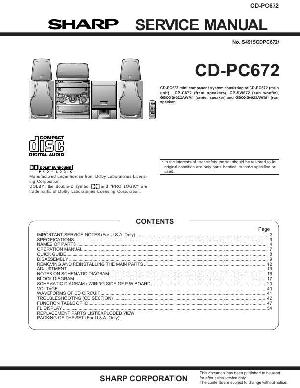 Сервисная инструкция Sharp CD-PC672 ― Manual-Shop.ru