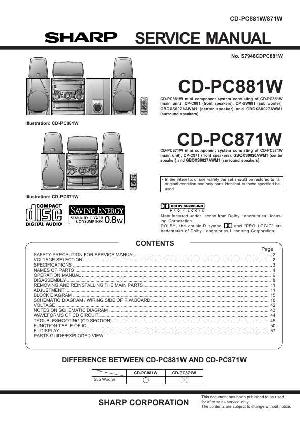 Сервисная инструкция Sharp CD-PC871W, CD-PC881W ― Manual-Shop.ru