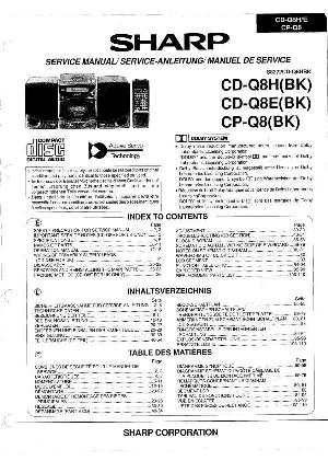 Сервисная инструкция Sharp CD-Q8, CP-Q8 ― Manual-Shop.ru