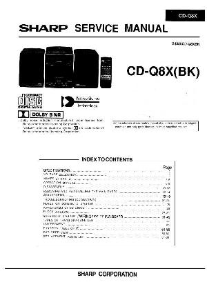 Сервисная инструкция Sharp CD-Q8X ― Manual-Shop.ru