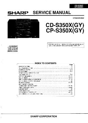 Сервисная инструкция Sharp CD-S350X, CP-S350X ― Manual-Shop.ru