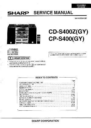 Сервисная инструкция Sharp CD-S400, CP-S400 ― Manual-Shop.ru