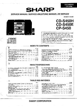 Сервисная инструкция Sharp CD-S450, CP-S450 ― Manual-Shop.ru