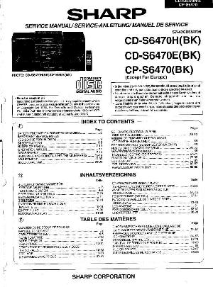 Сервисная инструкция Sharp CD-S6470H, CP-S6470BK ― Manual-Shop.ru