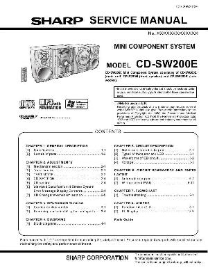 Сервисная инструкция Sharp CD-SW200E ― Manual-Shop.ru