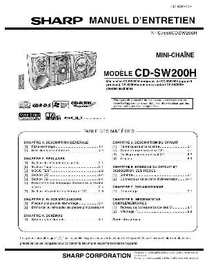 Сервисная инструкция Sharp CD-SW200H ― Manual-Shop.ru