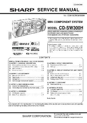 Сервисная инструкция Sharp CD-SW300H ― Manual-Shop.ru