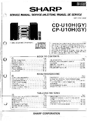 Сервисная инструкция SHARP CD-U10H ― Manual-Shop.ru