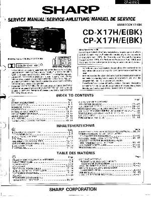 Service manual Sharp CD-X17H, CP-X17H ― Manual-Shop.ru