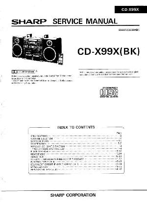 Сервисная инструкция Sharp CD-X99X ― Manual-Shop.ru