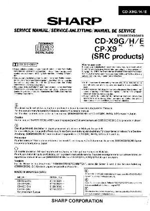 Сервисная инструкция Sharp CD-X9, CP-X9 ― Manual-Shop.ru