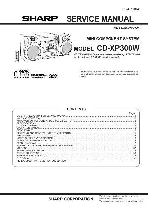 Сервисная инструкция Sharp CD-XP300W ― Manual-Shop.ru