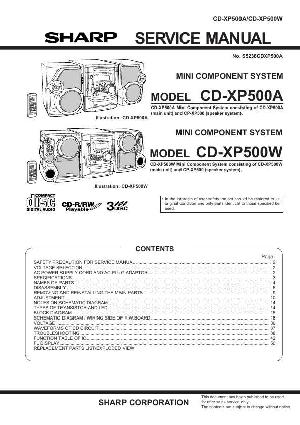 Service manual Sharp CD-XP500W ― Manual-Shop.ru