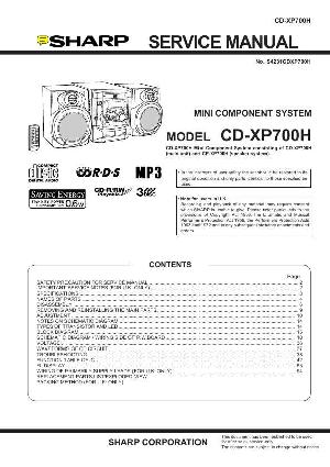 Сервисная инструкция Sharp CD-XP700H ― Manual-Shop.ru
