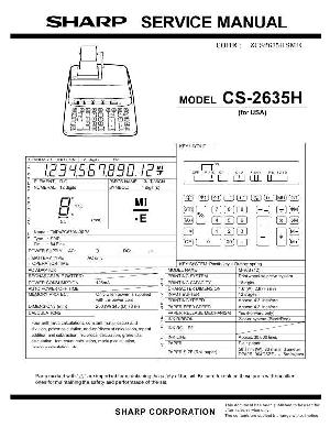 Service manual Sharp CS-2635H ― Manual-Shop.ru